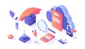 Cloud Security, Data Protecting. Secure backup exchange and encryption. Safe hosting service, authorization, identification.