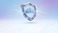 Cloud Security Data Protection Digital Shield Royalty Free Stock Photo