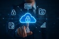 Cloud Security and Data Protection Network Concept Royalty Free Stock Photo