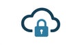 Cloud Security Icon Locked Cloud Storage Symbol for Data Protection and Privacy Royalty Free Stock Photo