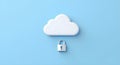 Cloud Security Lock Concept Icon Royalty Free Stock Photo