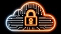 Cloud security, protecting your data with advanced encryption and access control Royalty Free Stock Photo