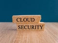 Cloud Security symbol. Brick blocks