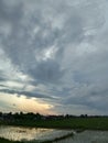 The cloud seem so dark Royalty Free Stock Photo