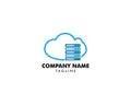 Cloud Server Computer Logo Design Template Royalty Free Stock Photo