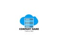 Cloud Server Computer Logo Design Template Royalty Free Stock Photo