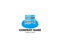 Cloud Server Computer Logo Design Template Royalty Free Stock Photo