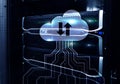 CLoud Server And Computing, Data Storage And Processing. Internet And Technology Concept