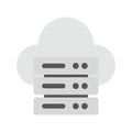 Cloud and Server Data icon vector image. Royalty Free Stock Photo