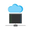 Cloud and Server Data Royalty Free Stock Photo