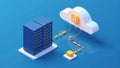 Cloud Server Data Security Concept Royalty Free Stock Photo