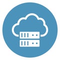 Cloud, server Isolated Vector Icon Which can easily modify or edit Royalty Free Stock Photo