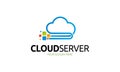 Cloud Server logo template Royalty Free Stock Photo
