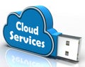 Cloud Services Cloud Pen drive Shows Online