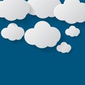 Cloud set background.Cloud flat.llustration