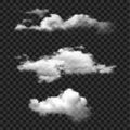 Cloud set vector icon. Clouds