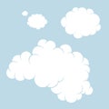 Cloud. Set Royalty Free Stock Photo