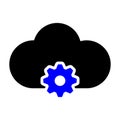 Cloud Setting Icon Royalty Free Stock Photo