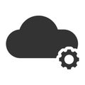 Cloud setting icon design Royalty Free Stock Photo