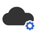 Cloud setting icon design Royalty Free Stock Photo