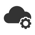 Cloud setting icon design Royalty Free Stock Photo