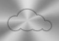 Cloud shape made of stipples Royalty Free Stock Photo