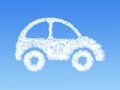Cloud shaped as car Royalty Free Stock Photo
