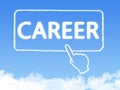 Cloud shaped as career Message