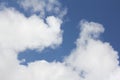 Cloud Shapes on Blue Sky, Abstract Clouds shapes with Blue Sky Background