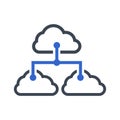 Cloud Sharing Icon Royalty Free Stock Photo