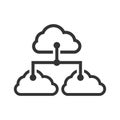 Cloud Sharing Icon Royalty Free Stock Photo