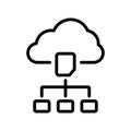 Cloud Sharing Icon Royalty Free Stock Photo