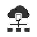 Cloud Sharing Icon Royalty Free Stock Photo