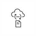 Cloud Sharing Icon Royalty Free Stock Photo
