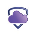 Cloud Shield Logo Vector