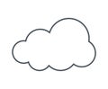 cloud silhouette icon