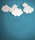 Cloud simple concept ideas minimalist Royalty Free Stock Photo