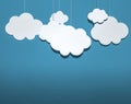 Cloud simple concept ideas minimalist Royalty Free Stock Photo