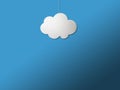 Cloud simple concept ideas minimalist Royalty Free Stock Photo