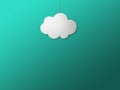 Cloud simple concept ideas minimalist Royalty Free Stock Photo