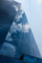 Cloud and sky on glass