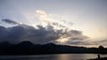 Cloud sky horizon sea dawn dusk lake bay morning coast shore
