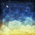 Cloud and sky at night Royalty Free Stock Photo