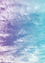 cloud and sky with a pastel rainbow-colored background Royalty Free Stock Photo