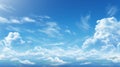 Realistic Hyper-detailed Rendering Of A Clear Day Sky With Panoramic Composition