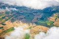 Cloud sky view from aeroplane Royalty Free Stock Photo