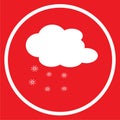 Cloud snow Icon