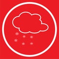 Cloud snow Icon