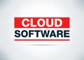 Cloud Software Abstract Flat Background Design Illustration Royalty Free Stock Photo