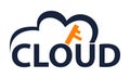 Cloud Solution Logo Design Template Royalty Free Stock Photo
